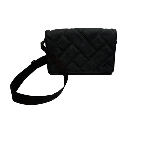 Lug Handbags - Lug Huddle Matte Luxe VL Shoulder Cross Body Bag Black Vegan Clutch